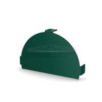 Заглушка конька круглого простая-0.5 PURMAN RAL6005 Заглушка конька круглого простая-0.5 PURMAN RAL6005