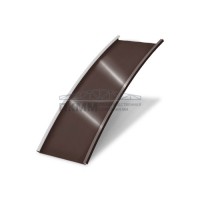 Продольно гнутый фальц гладкий 0,5 Satin Мatt RAL 8017