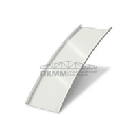 Продольно гнутый фальц гладкий 0,5 Satin RAL 9003
