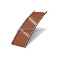 Продольно гнутый фальц гладкий 0,5 Velur20 RAL 8004