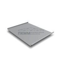 Фальц двойной стоячий Grand Line 0,5 Satin с пленкой на замках RAL 7004 сигнальный серый