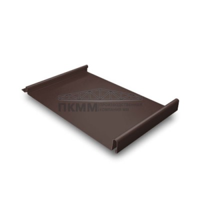 Кликфальц GL 0,5 GreenCoat Pural BT с пленкой на замках RR 887 шоколадно-коричневый (RAL 8017 шоколад)