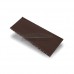 Кликфальц mini 0,5 Satin Мatt с пленкой на замках RAL 8017 шоколад