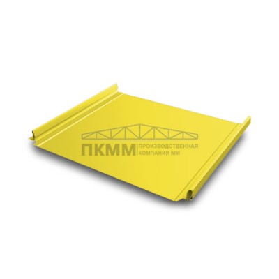Кликфальц Pro 0,45 PE с пленкой на замках RAL 1018 цинково-желтый