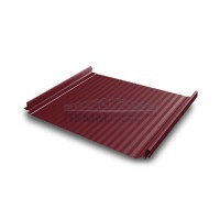 Кликфальц Pro Gofr Grand Line 0,45 Drap с пленкой на замках RAL 3005 красное вино