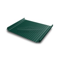 Кликфальц Pro Gofr Grand Line 0,5 Satin с пленкой на замках RAL 6005 зеленый мох
