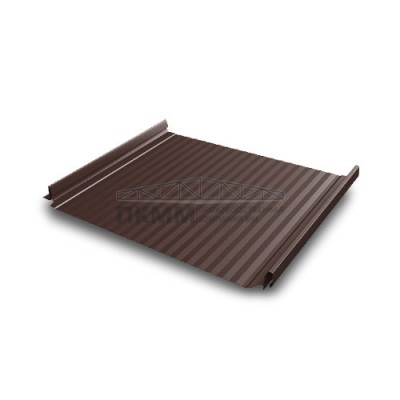 Кликфальц Pro Gofr 0,5 Rooftop Matte с пленкой на замках RAL 8017 шоколад