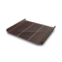 Кликфальц Pro Line Grand Line 0,5 GreenCoat Pural Matt с пленкой на замках RR 887 шоколадно-коричневый (RAL 8017 шоколад)