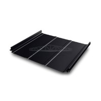 Кликфальц Pro Line Grand Line 0,5 Quarzit lite с пленкой на замках RAL 9005 черный