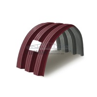 Арочное укрытие для конвейеров из профлиста Н114ПГ-807, 0,5, в полимерном покрытии Арочное укрытие для конвейеров из профлиста Н114ПГ-807, 0,5, в полимерном покрытии