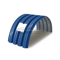 Арочное укрытие для конвейеров из профлиста Н57ПГ-960, 0,7, в полимерном покрытии