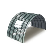 Арочное укрытие для конвейеров из профлиста НС35ПГ-1060, 1,0, нержавеющий Арочное укрытие для конвейеров из профлиста НС35ПГ-1060, 1,0, нержавеющий