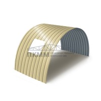 Арочное укрытие для конвейеров из профлиста С18ПГ-1023, 0,5, в полимерном покрытии Арочное укрытие для конвейеров из профлиста С18ПГ-1023, 0,5, в полимерном покрытии