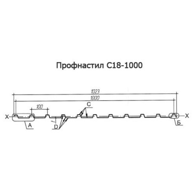 Арочное укрытие для конвейеров из профлиста С18ПГ-1023, 0,6, в полимерном покрытии