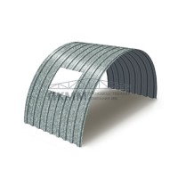 Арочное укрытие для конвейеров из профлиста С17ПГ-1163, 0,7, оцинкованный