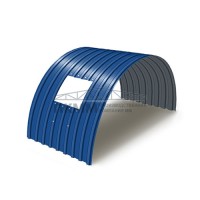 Арочное укрытие для конвейеров из профлиста С17ПГ-1163, 0,6, в полимерном покрытии Арочное укрытие для конвейеров из профлиста С17ПГ-1163, 0,6, в полимерном покрытии