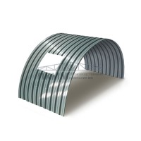 Арочное укрытие для конвейеров из профлиста С21ПГ-1051, 1,0, нержавеющий