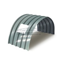 Арочное укрытие для конвейеров из профлиста С44ПГ-1047, 0,6, нержавеющий