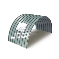 Арочное укрытие для конвейеров из профлиста МП20ПГ-1150, 0,9, нержавеющий Арочное укрытие для конвейеров из профлиста МП20ПГ-1150, 0,9, нержавеющий