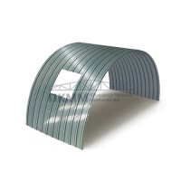 Арочное укрытие для конвейеров из профлиста С18ПГ-1023, 0,5, нержавеющий Арочное укрытие для конвейеров из профлиста С18ПГ-1023, 0,5, нержавеющий