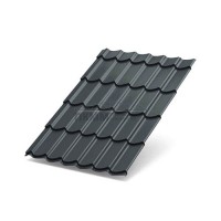 Металлочерепица Макси-0.5, RAL7024 Norman