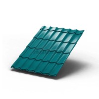 Металлочерепица Монтеррей-0.5 RAL5021 Полиэстер