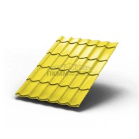 Металлочерепица Монтеррей-0.5 RAL1018 Полиэстер