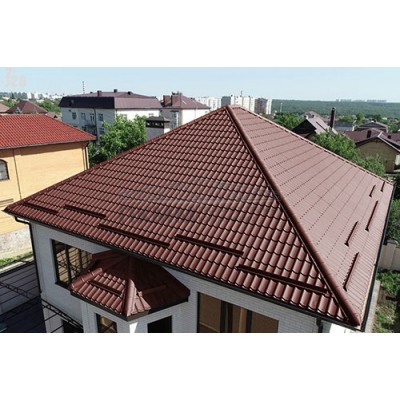 Металлочерепица Монтеррей-0.5 RAL3009 Полиэстер