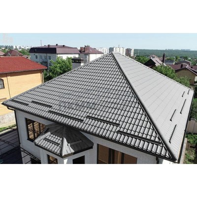 Металлочерепица Монтеррей-0.5 RAL7004 Полиэстер