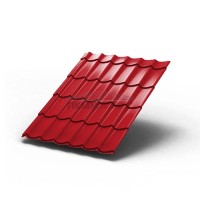Металлочерепица Монтеррей-0.45 RAL3020 Полиэстер