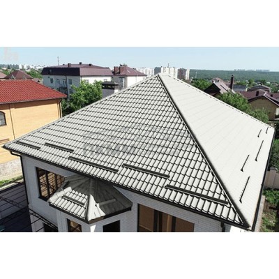Металлочерепица Монтеррей-0.5 RAL9002 Norman