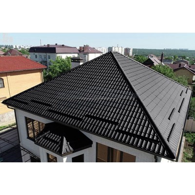 Металлочерепица Монтеррей-0.45 RAL9005 Viking