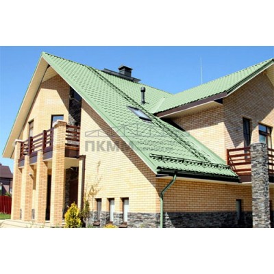 Металлочерепица Супермонтеррей-0.5 Norman RAL6019
