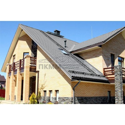 Металлочерепица Супермонтеррей-0.5 Norman RAL7004