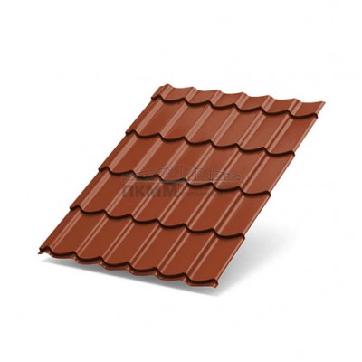Металлочерепица Супермонтеррей-0.5 Argillite PURMAN
