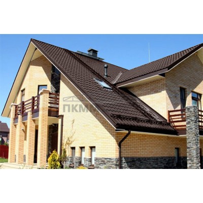 Металлочерепица Супермонтеррей-0.5 Norman RAL8017