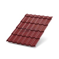 Металлочерепица Супермонтеррей-0.5 RAL3011 PURMAN