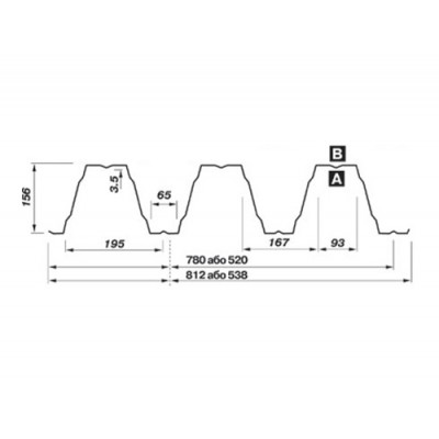 Перфорированный профилированный лист Т160-780/Т160-520 Полиэстер-1,3