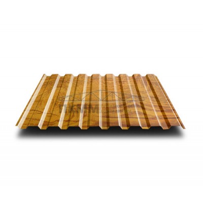 Профнастил МП20-0.5-1100 Золотой дуб ECOSTEEL_T