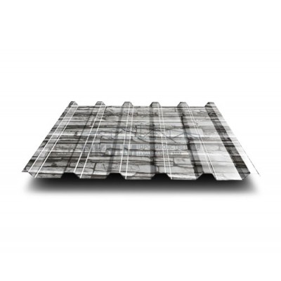 Профнастил МП35-0.5-1035 Белый Плитняк ECOSTEEL