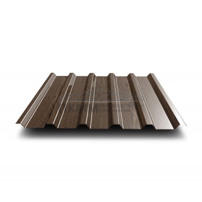 Профнастил МП35-0.5-1035 Мореный дуб ECOSTEEL