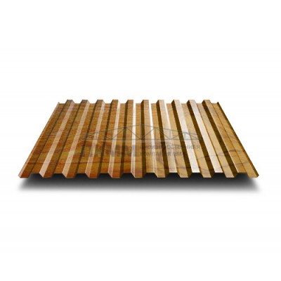 Профнастил C21-0.5-1000 ECOSTEEL-ТД Золотой дуб
