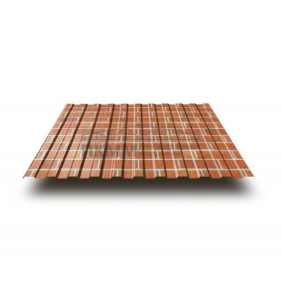 Профнастил С8-0.5-1150 ECOSTEEL Кирпич