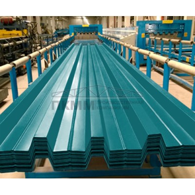 Профнастил Н57-0.5-750 Полиэстер RAL5021 Профнастил Н57-0.5-750 Полиэстер RAL5021