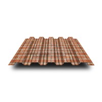 Профнастил НС35-0.5-1000 Кирпич ECOSTEEL