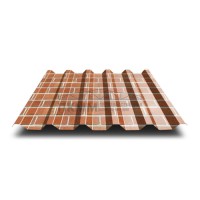 Профнастил С44-0.5-1000 Кирпич ECOSTEEL