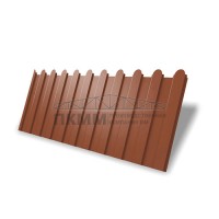 Профнастил фигурный C8-1160-0,5 Satin RAL8004