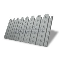 Профнастил фигурный С10А-1150-0,5 Satin с пленкой RAL 9006