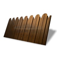 Профнастил фигурный С10В-1150-0,45 Print Elite Golden Wood