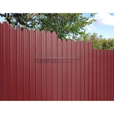 Профнастил фигурный С10В-1150-0,5 Satin RAL 3011 Профнастил фигурный С10В-1150-0,5 Satin RAL 3011